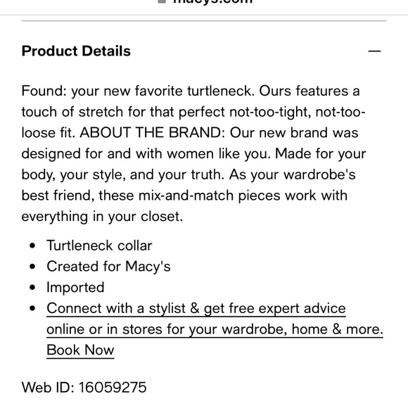 Macys On 34th light pink turtleneck - Picture 2 of 5